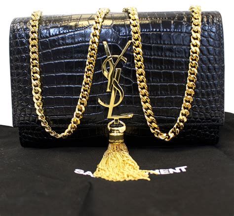 patent leather ysl clutch|YSL crocodile clutch.